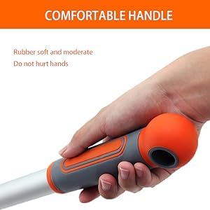 Professional Window Squeegee Cleaner, 2 in 1 Shower Squeegee with Extension Pole, 62‘’ Telescopic Window Washing Equipment with Bendable Head, Glass Cleaning Tools for Indoor/Outdoor High Window - Image 8