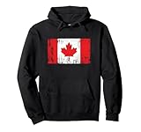 Bannière canadienne Vintage Drapeau du Canada rétro Sweat à Capuche