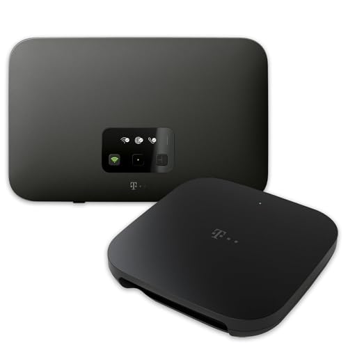 Telekom Speedport Smart 4 R2 Router & Glasfaser-Modem 2b im Set I Für superschnelles Gigabit WLAN mit bis 5.600 Mbit/s, Mesh-Technologie I Sicher, stabil, unkompliziert – Streaming, Gaming, Homeoffice