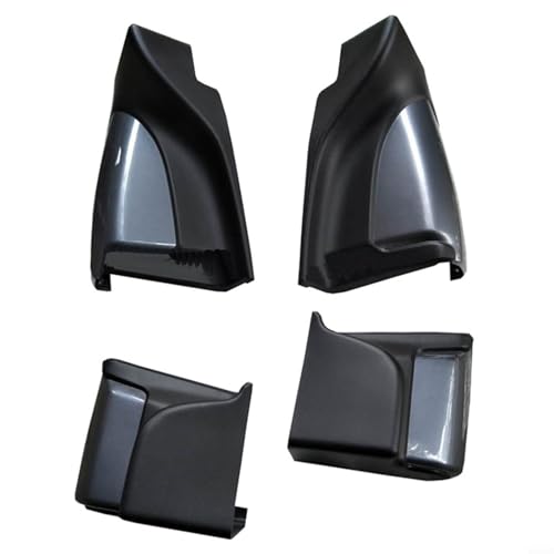 Fauhapyway Lot de 4 protections pour pédale de marche latérale en ABS Mux 2015-2018 - Noir - Anti-corrosion