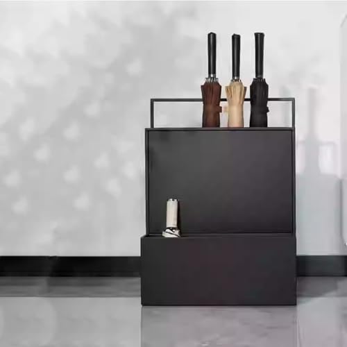 Porte-parapluies carré intérieur moderne avec range-parapluies d'entrée - 6