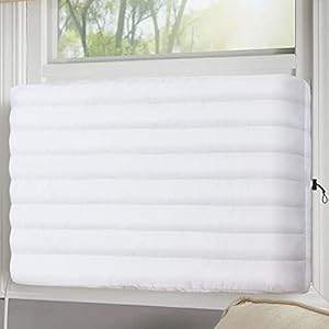KylinLucky Indoor Air Conditioner Unit Cover,Window AC Covers for Inside 28L x 20H x 3.5D inches White