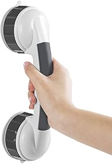 Newthinking Suction Grab Rails for Bathroom, Portable Shower Suction Handle with Rotary Lock, Powerful Suction Grab Rails for Bath Bathtub and Glass Door