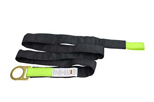 Image of SPA203 Fall Protection 8-Foot Loop and D-Ring End Concrete Anchor Strap with Protective Sheathing, OSHA /ANSI Compliant