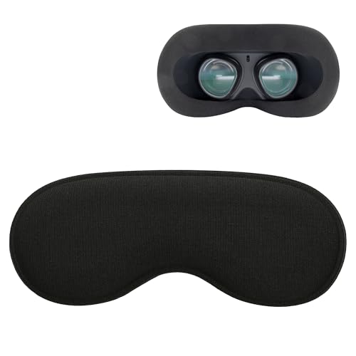 kwmobile Cache Objectif Compatible avec Meta Quest 3S Cache Objectif - Couvre Objectif Protection Lentille pour Casque RV - Noir