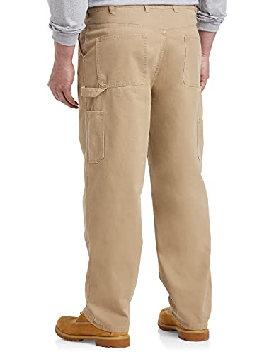 Harbor Bay By Dxl Big And Tall Rugged Loose-Fit Carpenter Pants, Bronze Antique, 42W X 34L #TOP1