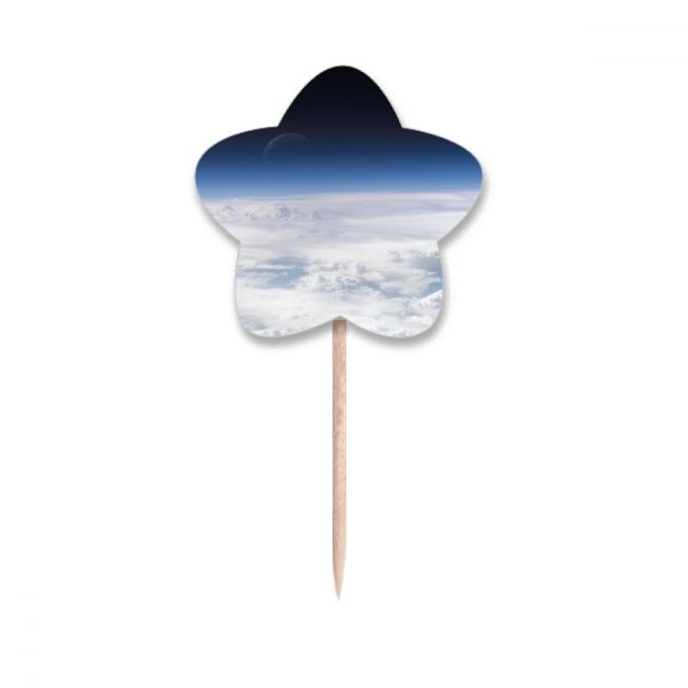 Cure-dents nuages blancs et étoiles pour sublimer une table de baby shower ou d'anniversaire