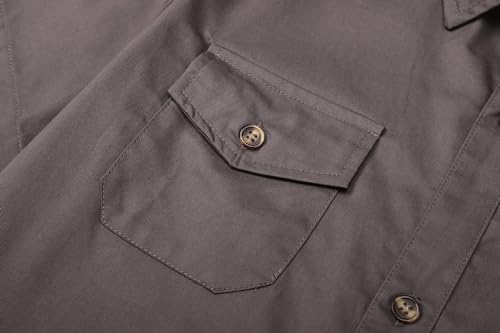 Image of SANGTREE Summer Button Down Shirts Cottn Tops for Men Women Boy Girl