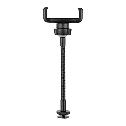 Andoer Foldable Phone Clamp Holder with Cold Shoe Holder for LED Ring Light Smartphone Mounting Compatible with Smartphone