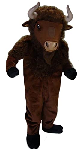 Furrywu Studio New Buffalo Cow Mascot Costume Adult Size Mascotte Mascota Carnival Party Cosply Fancy Dress Suit #TOP26