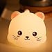 Cat Night Light,USB Rechargeable,Warm White Colorful Light Switching,Silicone (Multi-Colored)