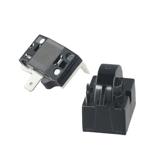 Wlinfetity Relé de arranque PTC para refrigerador con protector de sobrecarga térmica, 2 pines, 12 ohmios para compresores de 375 W, 250 W, 180 W, 125 W, repuesto para mini refrigerador, unidades de