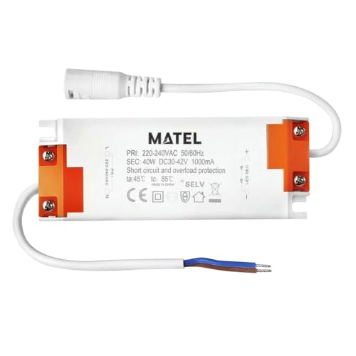 Driver LED 40W 595x595mm, 595x1195mm, 295x1195mm - Iluminación eficiente para oficinas, comercios y espacios grandes.