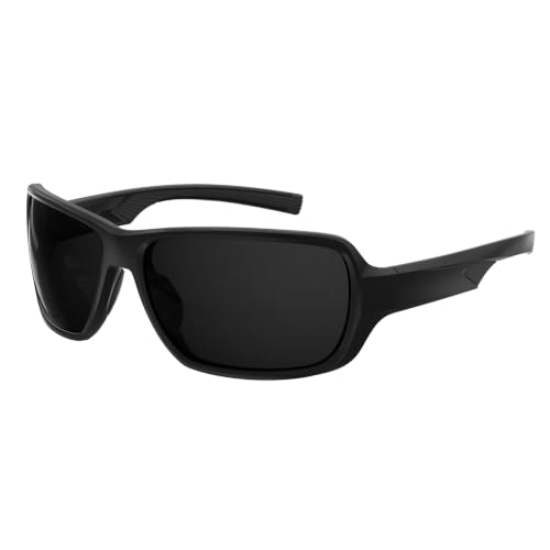 Bloomoak CAT 4 Super Extra Dark Sunglasses 2% VLT | UV 400 | For Photophobia & Eye OPS & Light Sensitivity | Wraparound with Side Protection for Men