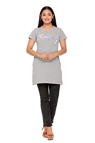 Image of Duchess Regular Fit Women Stylish Long Top | Tshirt for Women