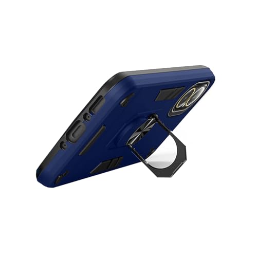Image of amazon basics Kickstand Mobile Cover (360 Rotating Ring Holder) for Realme C67 4G (Blue)