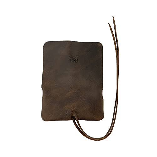 Hide & Drink, Rustic Leather Tobacco Pouch, Smoking And Field Notes Case, Classic, Vintage Storage, Smoking Essentials Handmade (Bourbon Brown) #TOP1