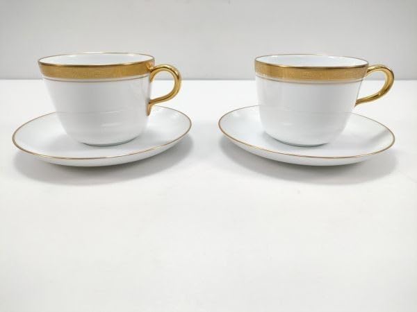 Amazon | 8 大倉陶園 カップ ソーサ 2客 セット 白 金縁 アメリカン 