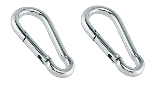 Toms Pet Mall Multipurpose Metal Heavy Duty Eye Clasp Best for Spring Pet Buckle, Key Chain for Linking Dog Leash Collar, DIY Project - Silver Color (Pack of 2) (B0BZDNH673) Amazon Price History, Amazon Price Tracker