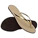 Havaianas Women's You Metallic Flip Flop - Metallic Summer Sandals for Women - GOLDEN SAND, 11/12W - 9/10M