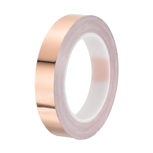 PATIKIL Copper Tape 0.79 Inch x 27 Yards 0.05 Thick Copper Foil Tape Single Sided Conductive Adhesive EMI Shielding for Electronics, Circuits, Grounding