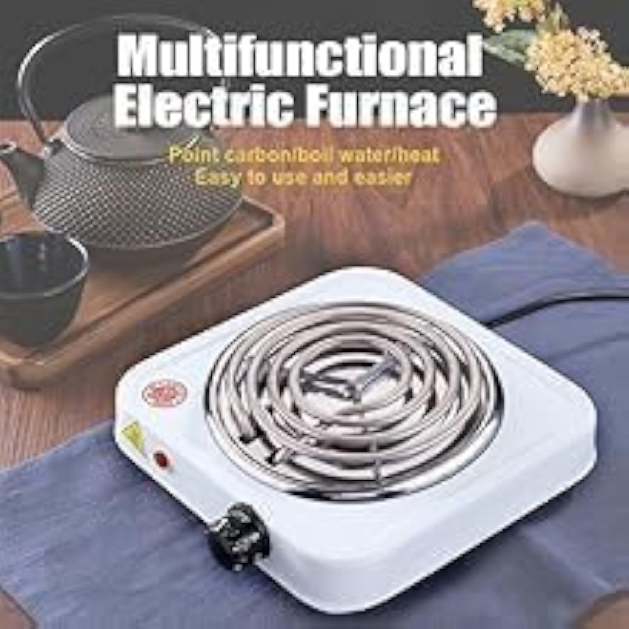 Electric Charcoal Burner Hot Plate 1000W for Instant Heating
