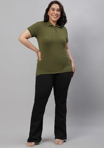 Image of Wear Your Opinion Womens Plus Size Polo Collar Neck T-Shirt Top