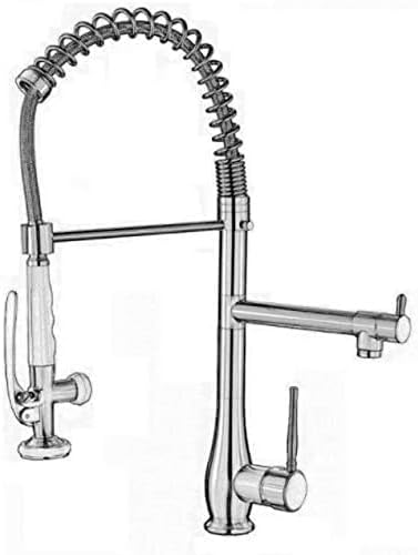Kitchen Taps Tap Faucet Brushed Nickel Pull Down Spring Sink Swivel Spout Elevated Tank Mixer Torneira Cozinha