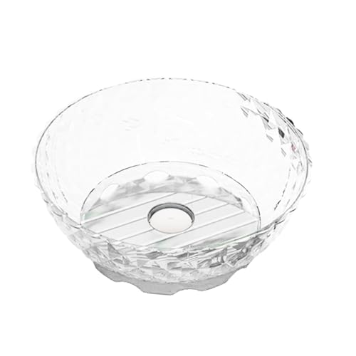 Amagogo Drain Basket Storage Basket Cooking Quick Salad Mixer Bowl Fruit Washer Dryer for Household Restaurant Housewife Foods, White