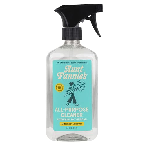 Aunt Fannies All Purpose Household Cleaner Multi-surface Spray Powered by Vinegar for Kitchen Bath Windows and Countertops Lemon Scent (Pack of 1)
