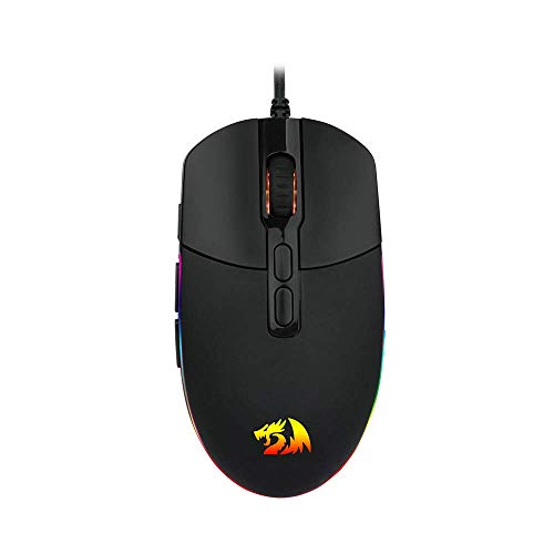 Image of Redragon Invader M719 Wired USB Gaming Mouse with 7 Programmable Buttons / 10000 DPI /RGB Lighting for Windows /Mac PC & Pisces P016 Large Waterproof 33 cm x 25.90 cm x 0.25 cm