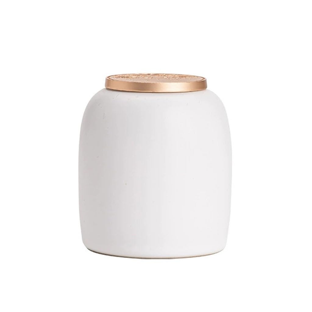 ENGENDER Tea Storage Jar Retro Portable Ceramic Tea Can Household Small Sealed Loose Packaging