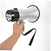 Abaodam Handheld Megaphone Bullhorn for Cheering Seconds Recording Requires Batteries for Sports Events Safety Drills and Public Announcements