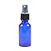 12 Pack,2oz Blue Glass Bottle Bottles with Black Fine Mist Sprayer.Refillable & Reusable.Designed for Essential Oils, Perfumes,Cleaning Products,Aromatherapy.12 Chalk Labels as gift.