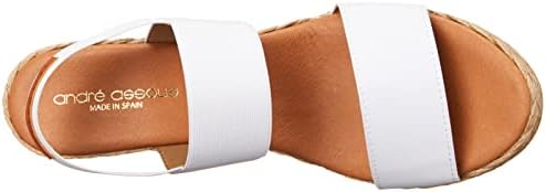 André Assous Women's Allison Espadrille Wedge Sandal, White, 11 | Image 4