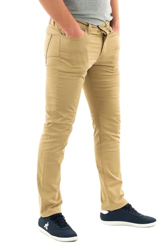 Image of Levi's Men's 511 Slim Fit Slim Jeans, Beige (Harvest Gold Sueded Sateen Wt B 4425), 34W / 32L