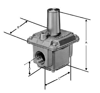 Maxitrol Co. R600S1 1" Gas Pressure Regulator