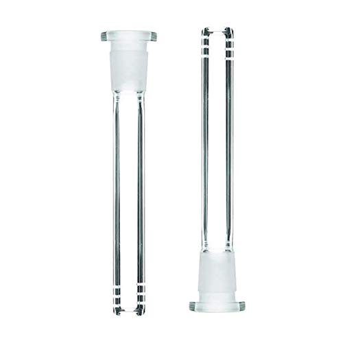 Yushiko 2PCS 18mm by 14mm Stem Clear Scientic Glass Tube Adapter(3.5inch)