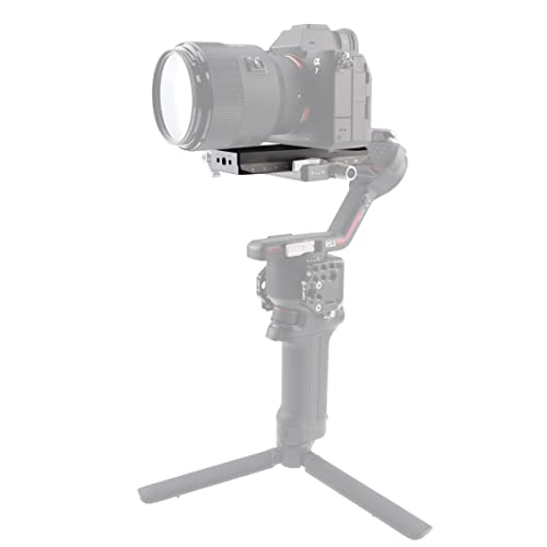 Image of FocusFoto Lower Quick Release Baseplate QR Plate for DJI Ronin RS2 RSC2 RS3 Pro Gimbal Stabilizer Arca-Swiss Standard Camera Tripod Ballhead (Lower Version)