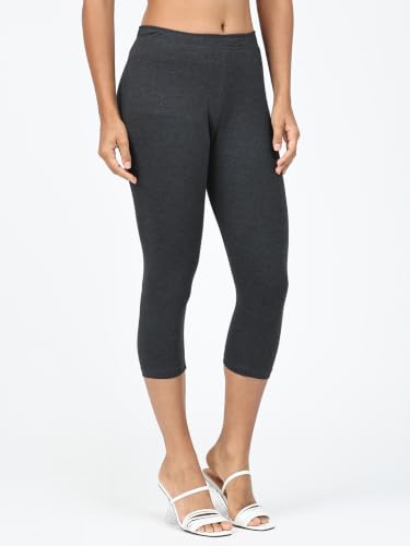 Image of Robinbosky Premium Stretchable Cotton Capri Legging for Women | Suitable for Formal wear & Casual wear | High-End Elastic Makes. The Leggings Squat Proof and Durable for Travel, Yoga, & Workout.