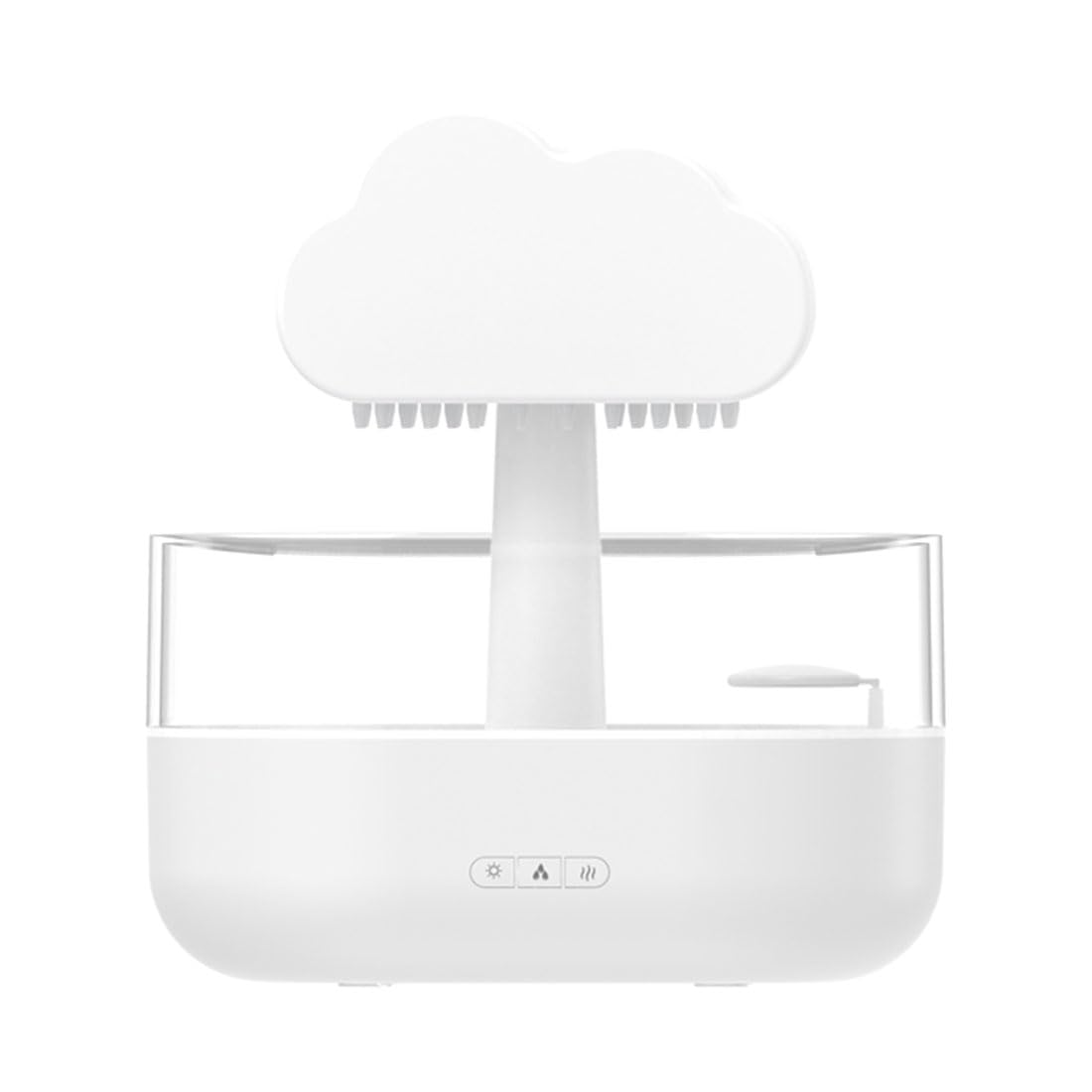 200ml White Humidifier with Water Drip & Cool Mist, Essential Oil Aroma Diffuser, All day Humidifier