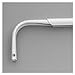 Levolor Heavy Duty Single Curtain Rod 84" - 120" 2-1/2" Projection White