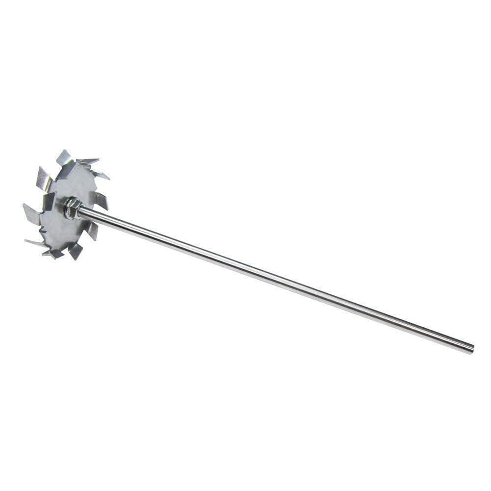 Disque de dispersion de turbine de dispersion à lame dispersante tige de dispersion de disque de 6 (disque de 2,36 pouces avec 0,31 x 11,8 pouce)