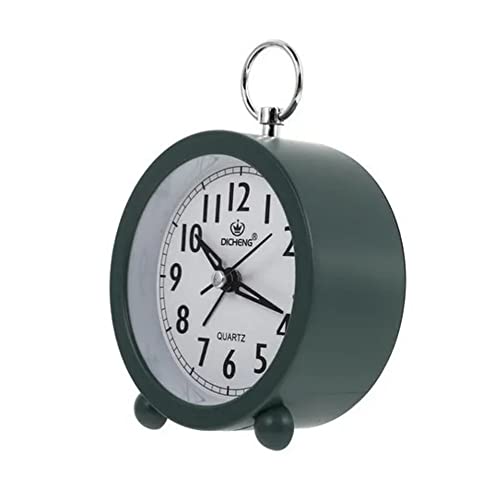 Relógio Vintage Analógico De Mesa Com Despertador (Verde)
