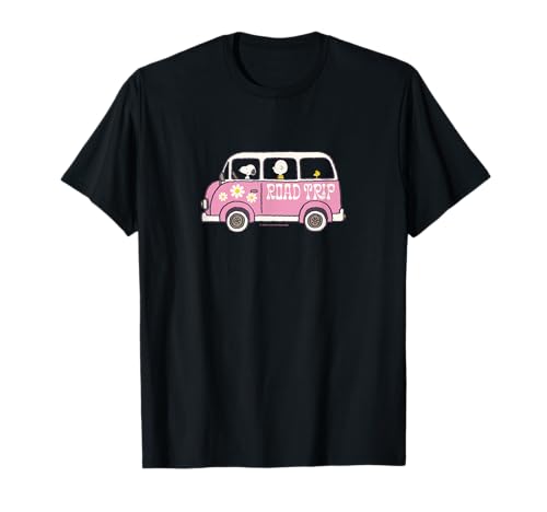 Peanuts - Snoopy Charlie Brown Road Trip Van T-Shirt