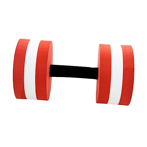 Abaodam 1Pc Eva Dumbbell for Swimming and Yoga Floating Water Dumbbell for Men Women Durable Fitness Equipment for Aquatic Exercise for Pool Workouts Red