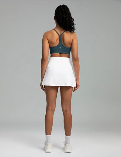 Image of Colorfulkoala Women's Dreamlux Y Back Sports Bra Low Impact Padded Workout Top with Built in Bra A-C Cups