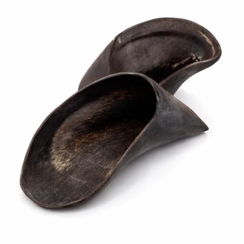 Casco Bovino Natural para Cachorro Brinquedo de Roer que Limpa Dentes 2 Unidades