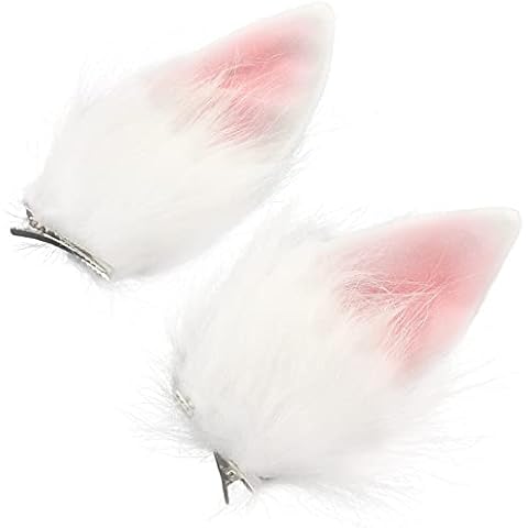 ibasenice 1 Pair of Rabbit Ear Hair Clip Bunny Bobby Pin 2023 New Year Hair Clips Fox Ear Hair Barrettes Rabbit Costume Hair Prop Hair Accessories for Women Girls Cover