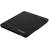 アイリスオーヤマ IHクッキングヒーター 卓上 1400W 薄型 タイマー機能 マグネットプラグ式 ブラック IHC-T43-B